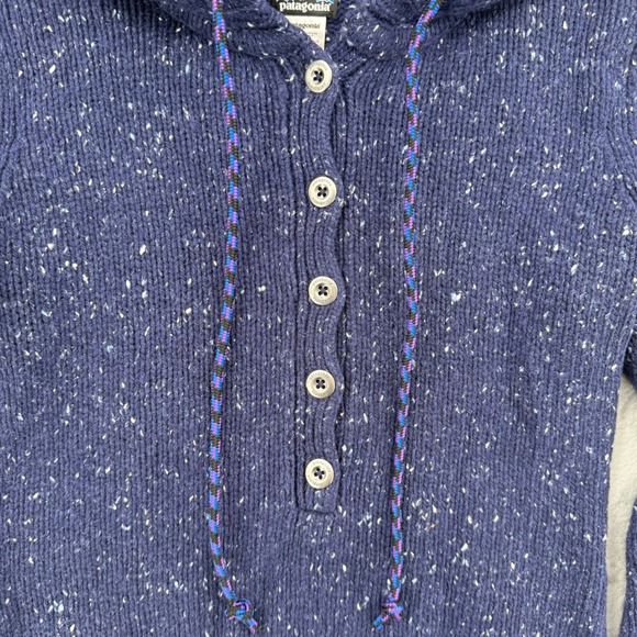 Patagonia Ranchito Hoody Merino‎ Wool Blend Classic Navy Blue Women's Small - Picture 6 of 13